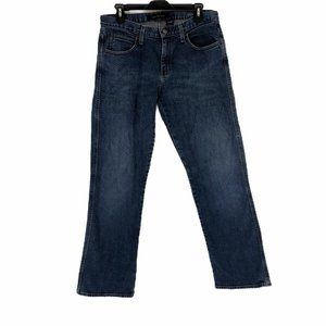 calvin klein mid rise straight jeans